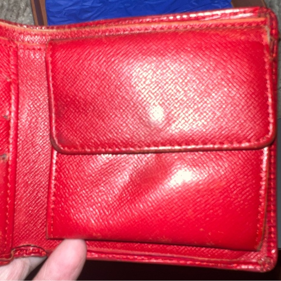 Louis Vuitton Red Epi Bi-fold Wallet - Picture 5 of 15